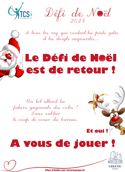 Affiche du défi de noël