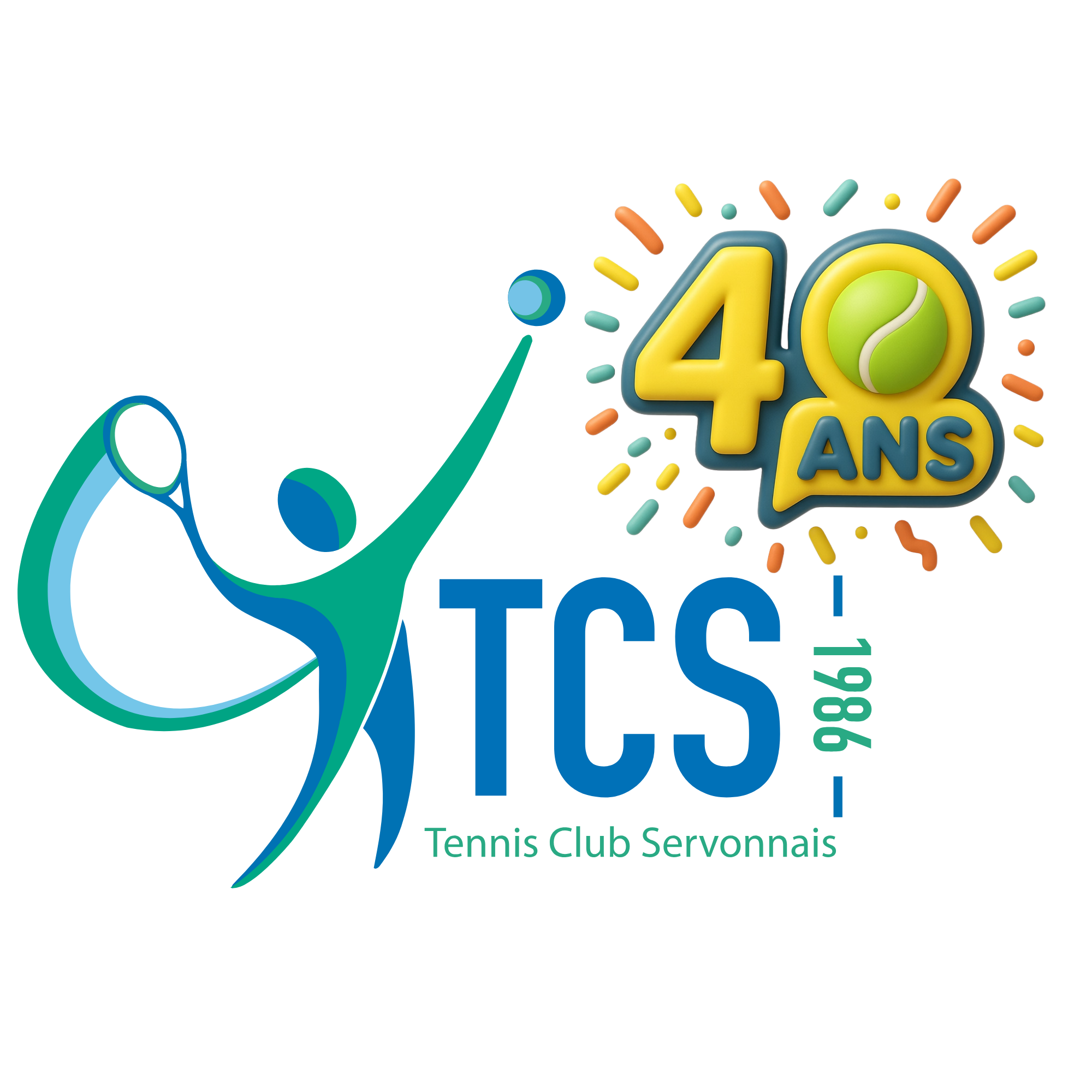 logo tcs 40 ans